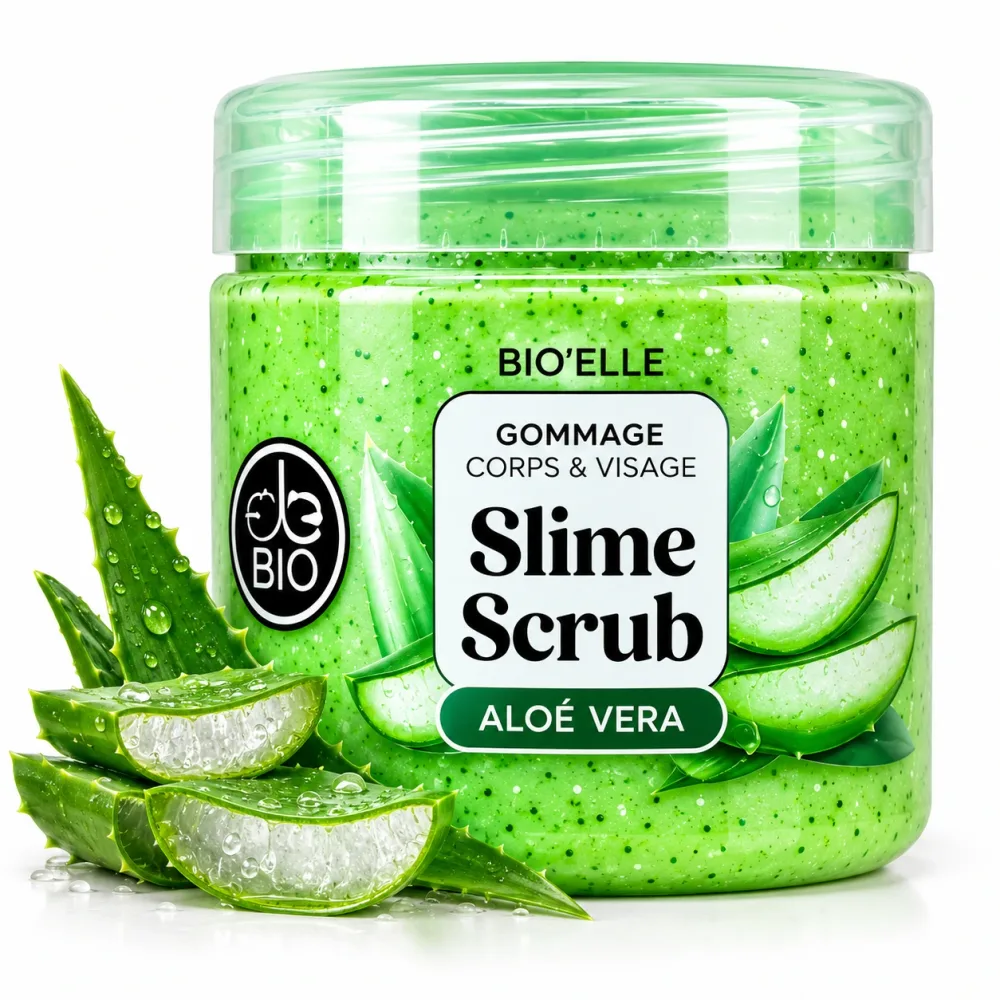 BIO BELLE Slime Scrub Gommage – Exfoliant pour le corps & Visage 400g