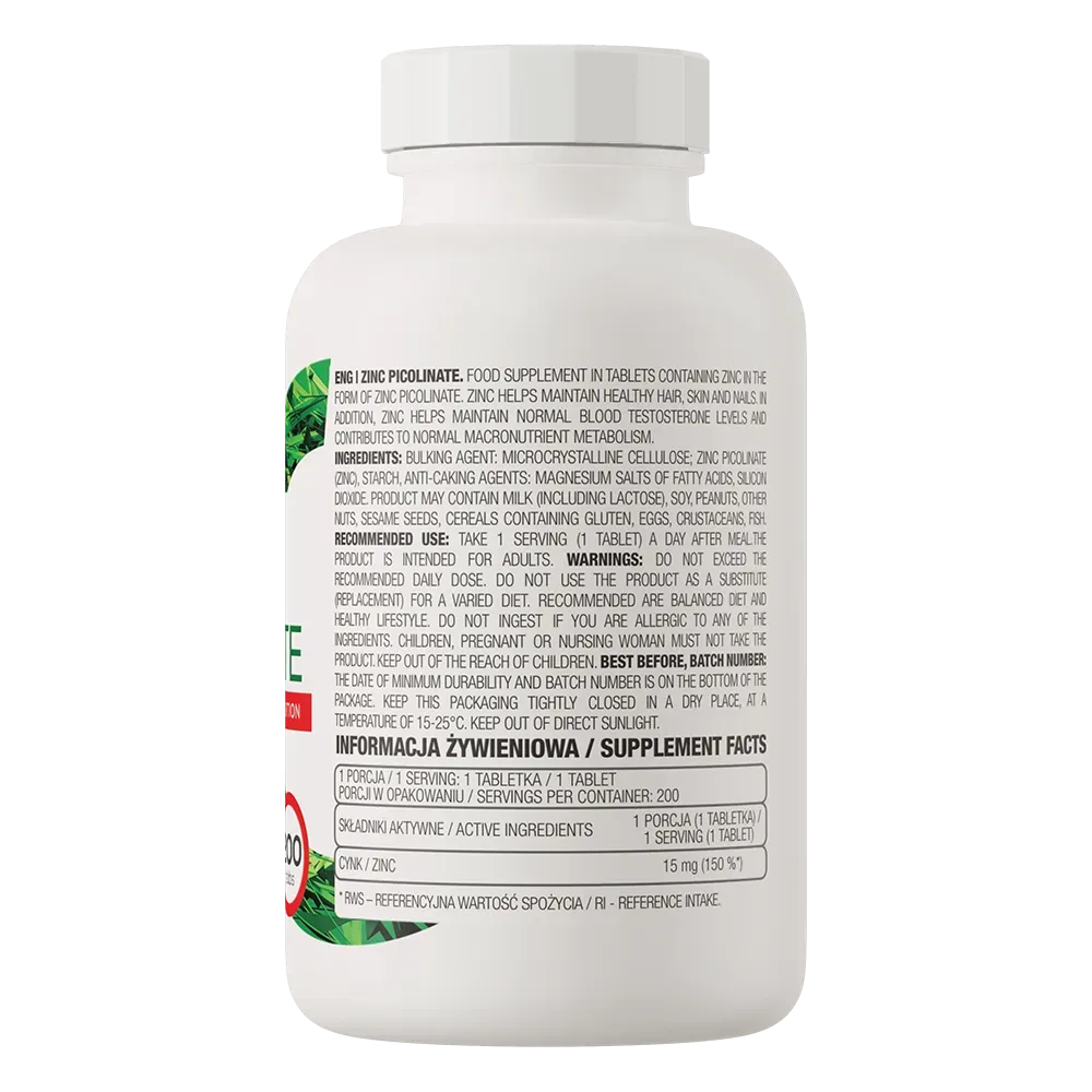 OSTROVIT ZINC PICOLINATE 200TABS
