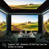 Projecteur portable Full HD HY320 Mini Android 11 WiFi6 et Bluetooth 5.0 - جهاز عرض ذكي