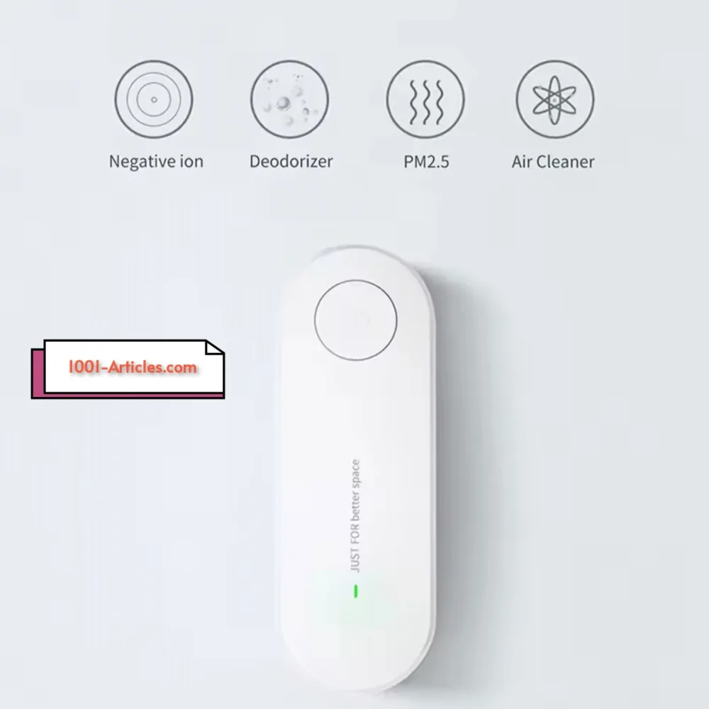 Mini purificateur d'air à ions négatifs, élimination de la fumée