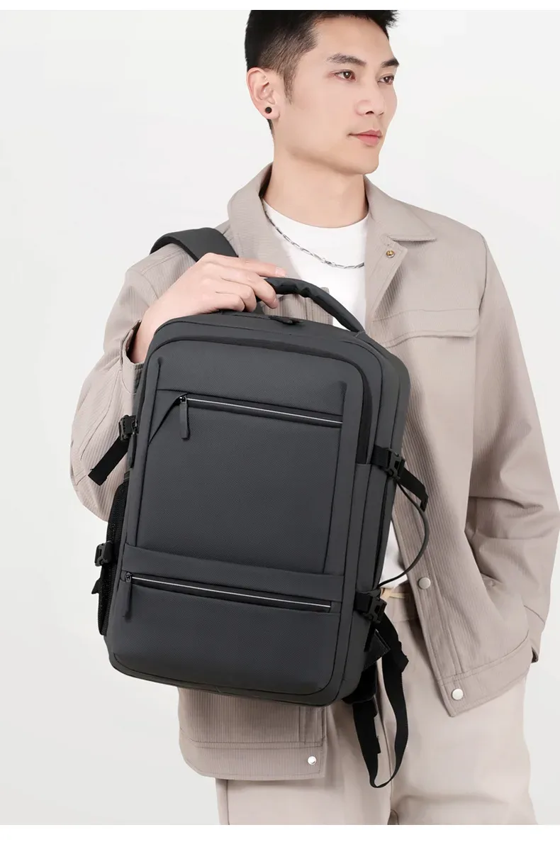 Sac à Dos pour Ordinateur Portable Grande Capacité et Anti-Vol Bomag Boy Noir - حقيبة ظهر للكمبيوتر المحمول واسعة ومانعة للسرقة