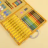 Coffret d'Art Peinture et Coloriage pour Enfants Mallette Canard Jaune - علبة أدوات الرسم والتلوين للأطفال مع حقيبة