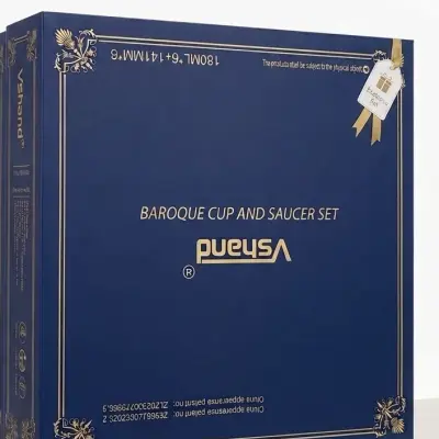 Baroque and saucer set
