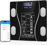 ميزان الجسم الذكي (Smart Scale) عالي الدقة – متابعة الوزن والبيانات الصحية عبر الهاتف (يتحمل حتى 180 كغ)