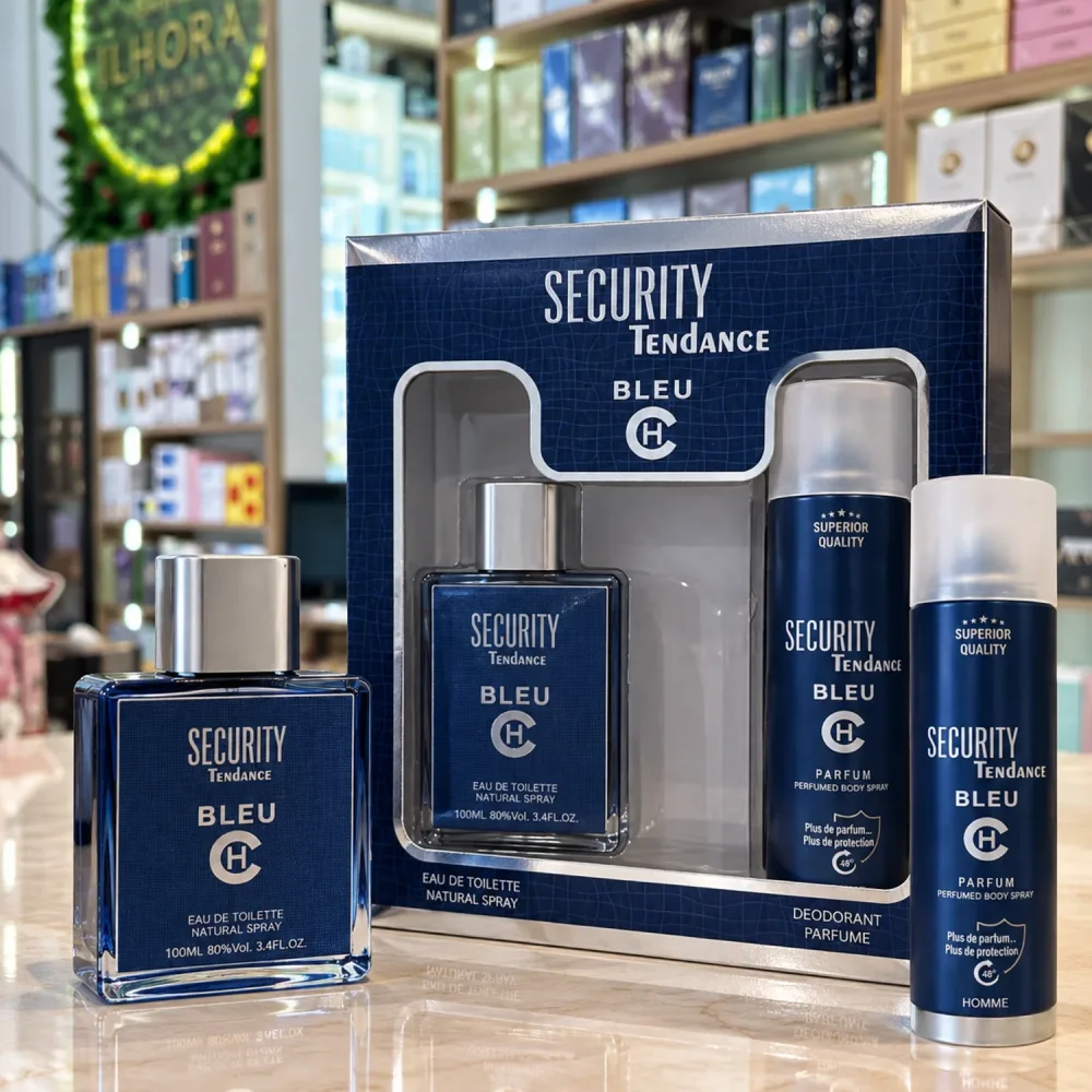 Coffret Cadeaux Parfum Security - Bleu - 2Pcs Pour Homme