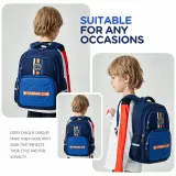 Sac à Dos Scolaire Style Kawaii Grand Volume Tissu Imperméable Bleu SACKDS18B - حقيبة مدرسية بتصميم كاوايي