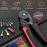 Kit outils de sertissage électrique 164 Pièces de gaine - Pince à sertir HSC8 6-4A