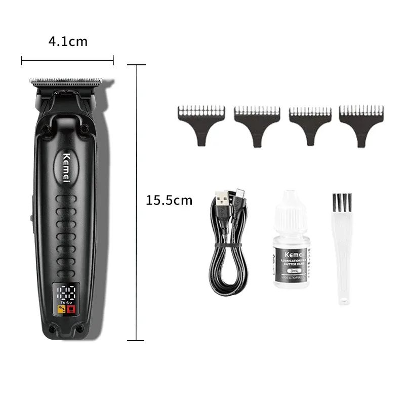 Kemei KM-1578 Tondeuse cheveux USB avec écran digital – 1 à 4 mm
