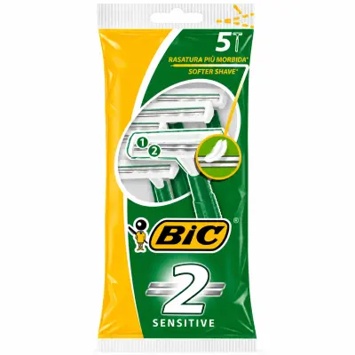 BIC Rasoir jetable Sensitive 2 lames Vert