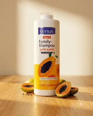 Venus شامبو عائلي بمستخلص الباباي 1ل