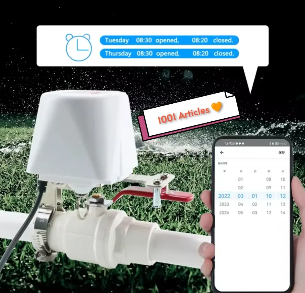 Vanne / Valve de contrôle intelligente Tuya Smart- Wi-Fi / Gaz et Eau.