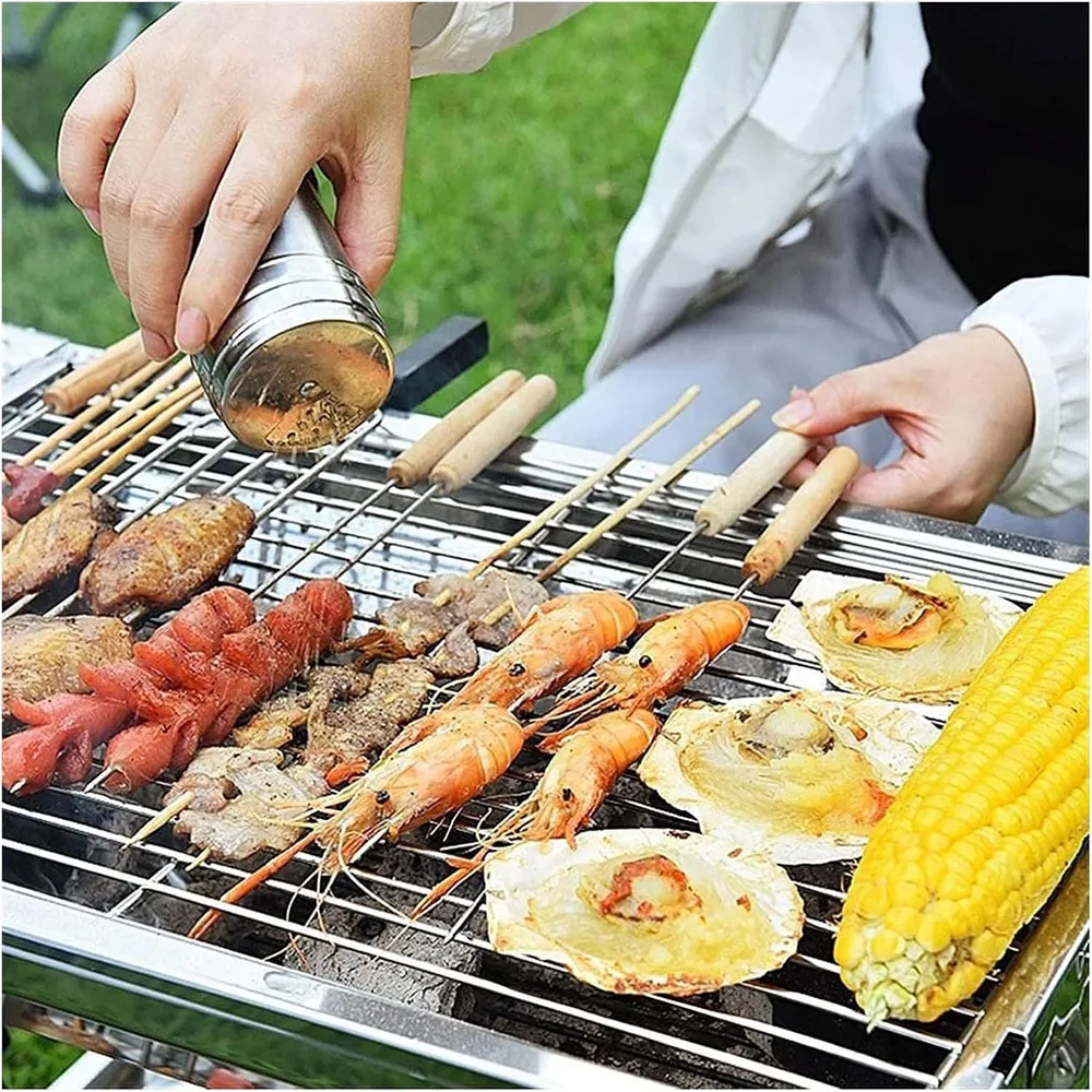 Barbecue Pliable en Acier Inoxydable pour Camping – شواية محمولة