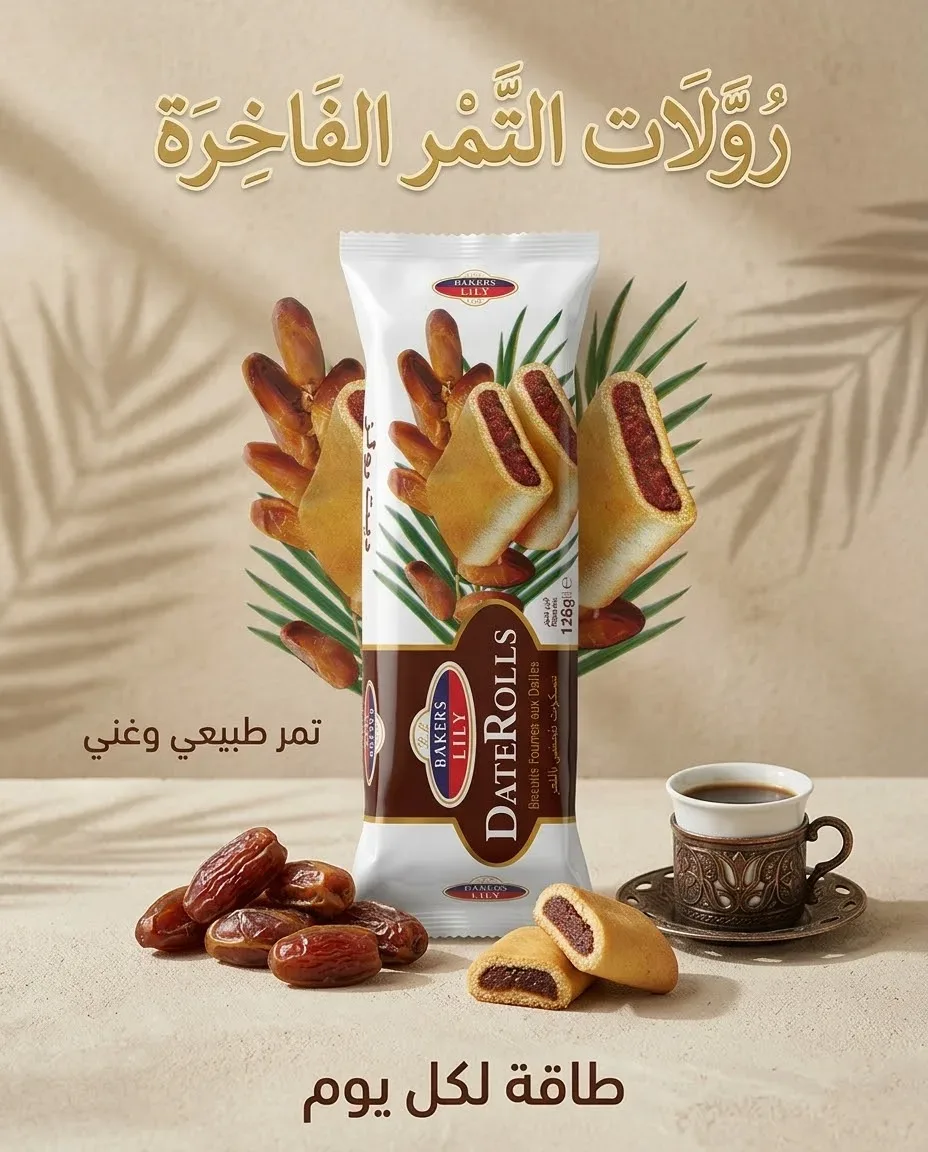 بسكويت محشي بالتمر _ديت رولز_
