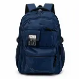 Sac à Dos Multi-Poches et Grand Volume Tissu Résistant Imperméable Style Trendy Bleu SACHM05BL - حقيبة ظهر عصرية متعددة الجيوب