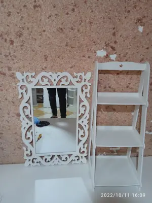 Ornate Mirror and Shelf Set CNC File