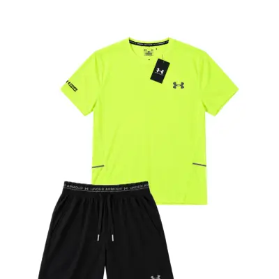 Ensemble running under armour vert pistache