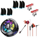 🎮 Pack Gamer Mobile 4-en-1 – Refroidisseur Téléphone + Casque Gaming + 4 Gants + Boutons L1/L2
