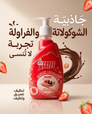 صابون سائل لليدين بالشكولاطة و الفراولة  400مل-FORCE XPRESS-