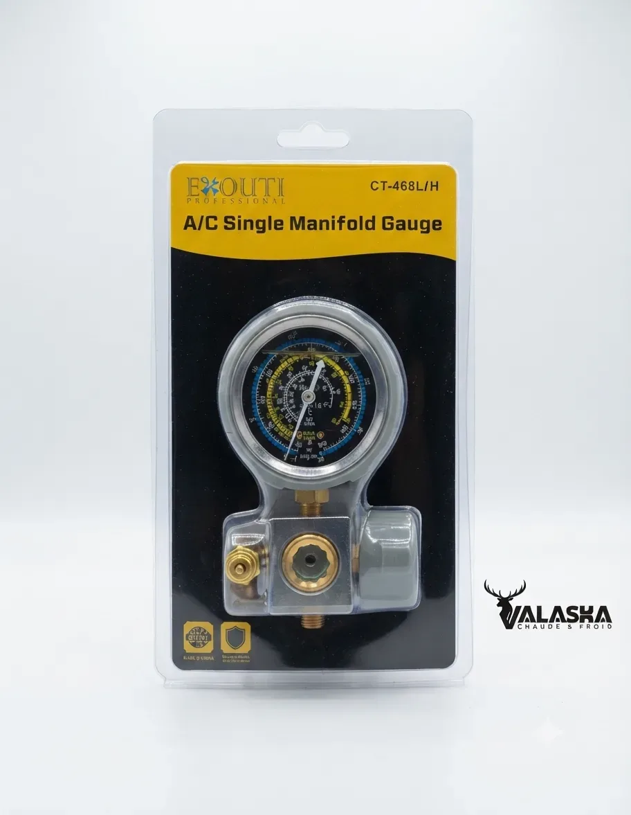 MANO 1 VOIX + HUILE R22/R134a/R404A/R410A