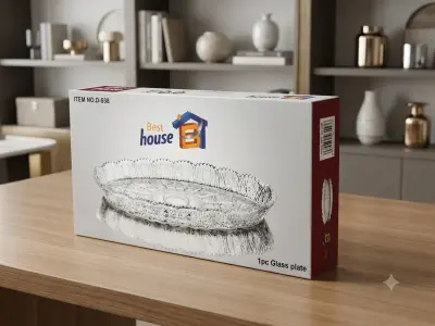 Best house (1pc Glass plate)
