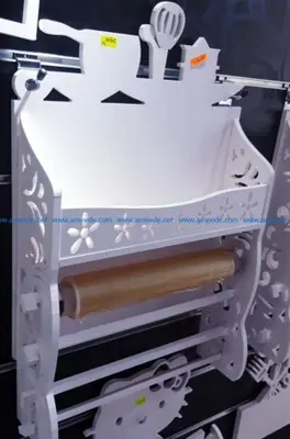 Kitchen Paper Towel and Utensil Rack CNC File