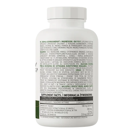 KSM-66 Ashwagandha® + Magnésium + B6 P-5-P VEGE 90 gélules