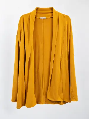 Cache Cache – Gilet léger jaune moutarde femme
