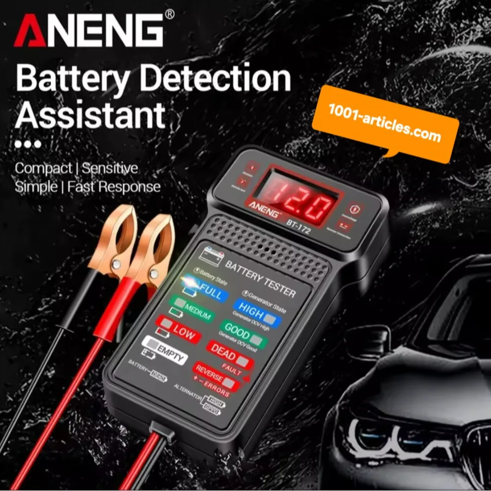 Testeur de Batterie / Alternateur du Véhicule - Ecran LED - 12V - ANENG BT172.