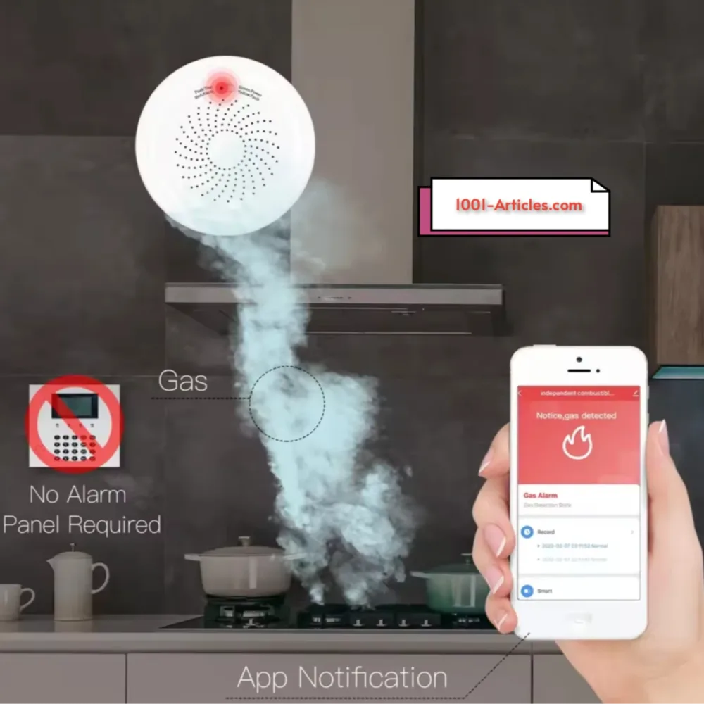 Détecteur intelligent de fuite de gaz avec sirène MOES - Tuya Smart Zigbee