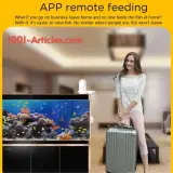 Mangeoire Smart Connecté Intelligent - Fish Feeder - pour Aquarium, Camera, App, Contrôle à distance .