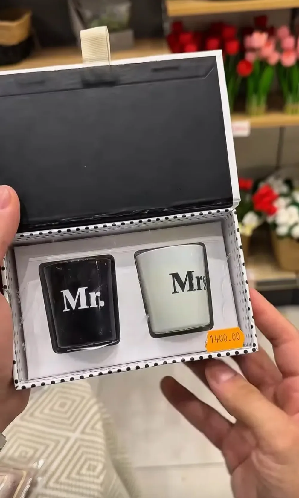 Coffret Duo Bougies Parfumées "Mr. & Mrs." –