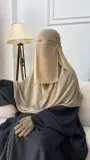 خمار طويل + نقاب عادي