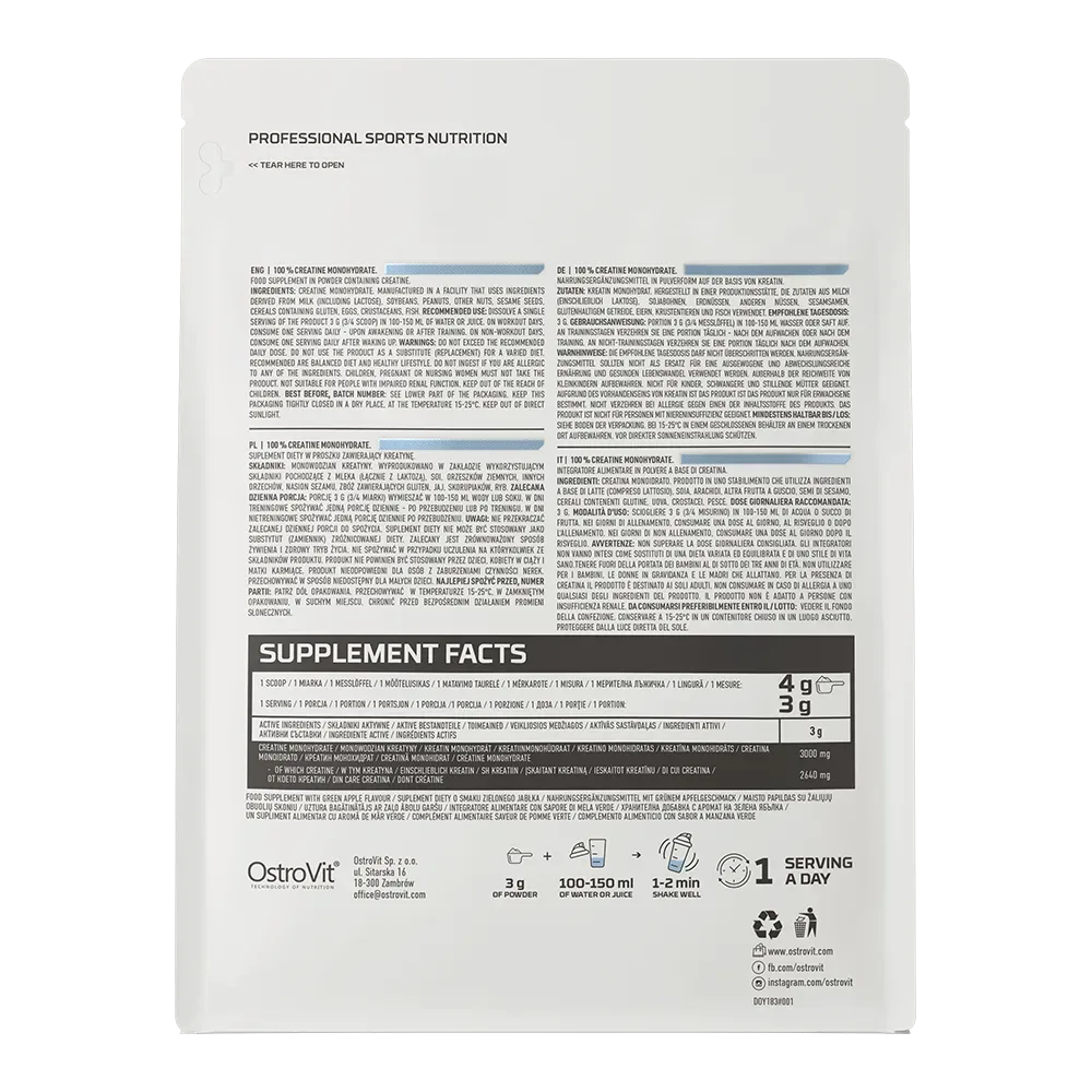OSTROVIT CREATINE 500G