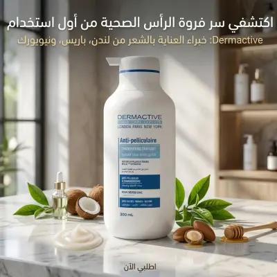 شامبو ديرماكتيف (DERMACTIVE) المعالج والمضاد للقشرة (Anti-pelliculaire)