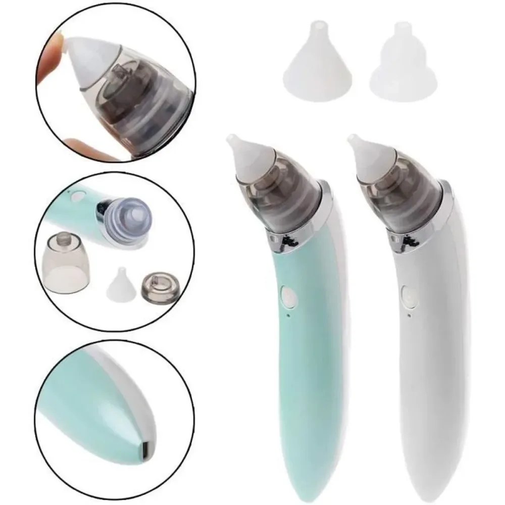 Mouche Nez, Aspirateur nasal électrique pour bébé 2 Tailles D'embouts - شفاطة الأنف الكهربائية للطفل