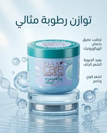 Flux care mask للشعر الجاف بأطراف دهنية 370مل