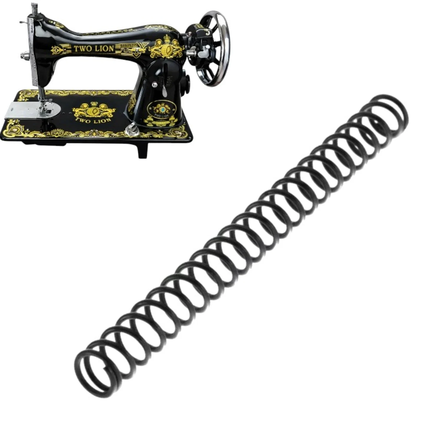 Ressort Bar Pied de Biche Machine Portative Noir