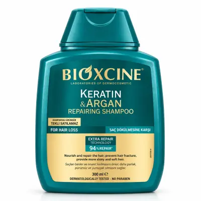 BIOXCIN Keratin & Argan Shampooing Réparateur 300 ml