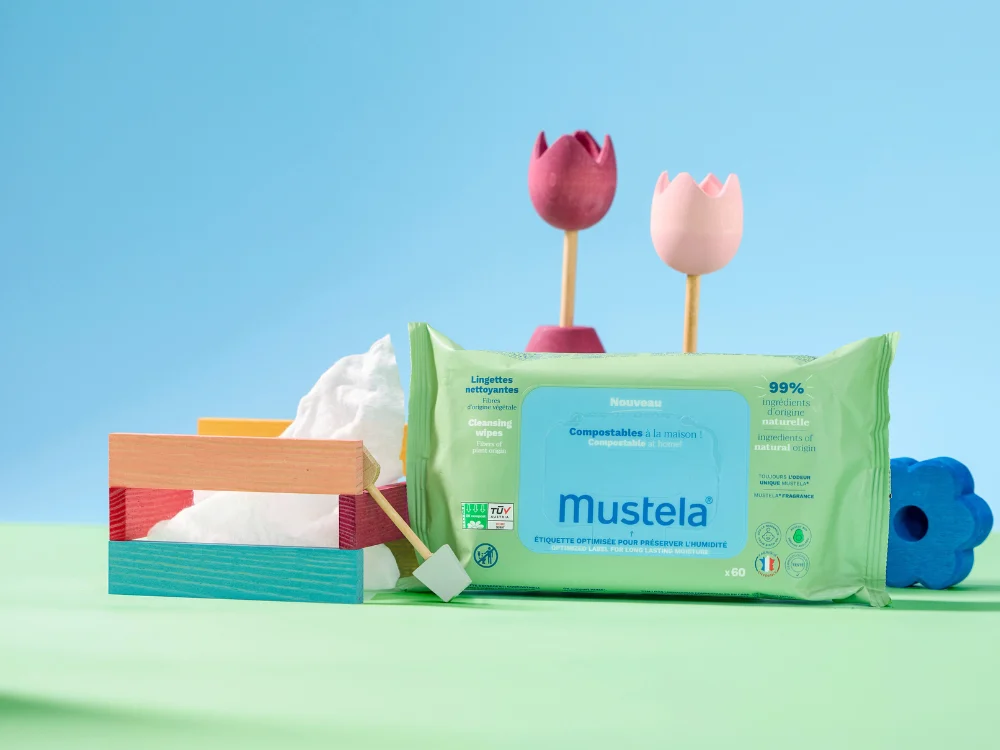 Lingettes nettoyantes compostables