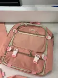 Ensemble de sacs d’école Kawai pour adolescents 4Pcs V3 CLBD Rose – محفظة 4 قطع كاواي وردي