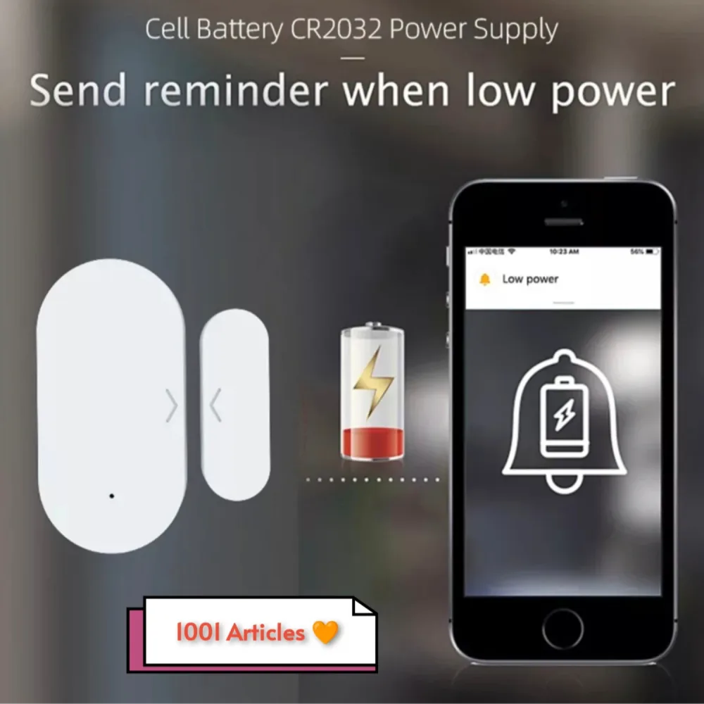 Capteur intelligent d'ouverture de porte / fenêtre - Tuya Smart Zigbee