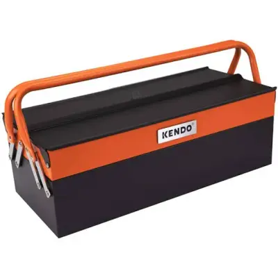 Caisse a outils métalique 3 étages 46x20x16cm Kendo