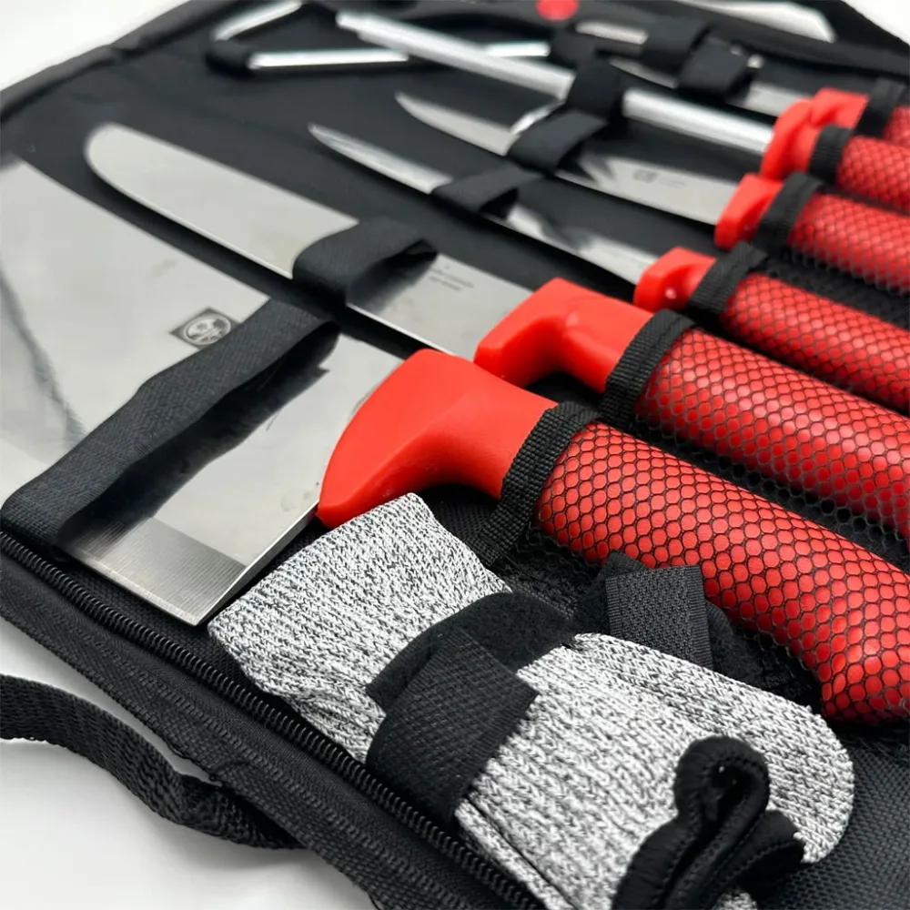 Kit de Cou-teaux de Dépeçage Professionnel - طقم سكا-كين الجزارة والس-لخ الاحترافي (9 قطع)