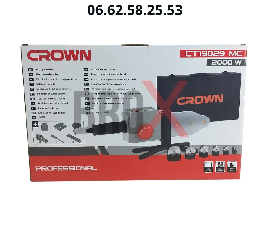 Back to products Soudeuse Thermique 2000W 300°C CROWN CT19029 MC