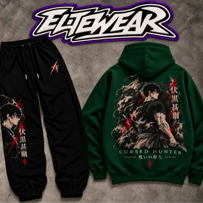 FUSHIGURO GREEN HOODIE ENSEMBLE