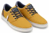 Sneakers Homme Tom Tailor en Tissu Jaune Moutarde à Lacets