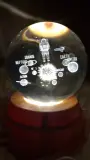 Veilleuse boule de cristal 🔮 3D " 9cm "