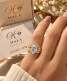 Oval Love Bridal Set – طقم خواتم فاخر