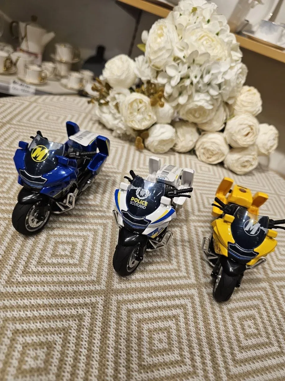 Set de 3 Motos de Police Miniatures – Édition Collector