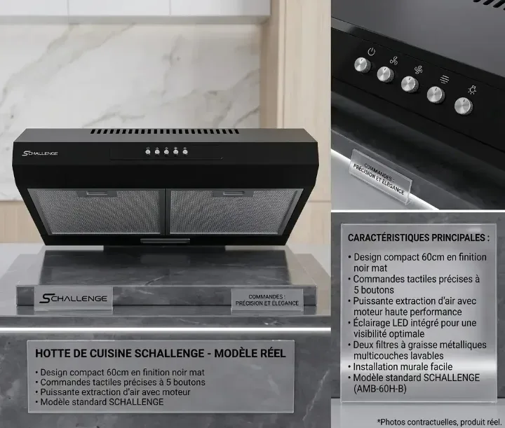 Pack table de cuisson hotte
